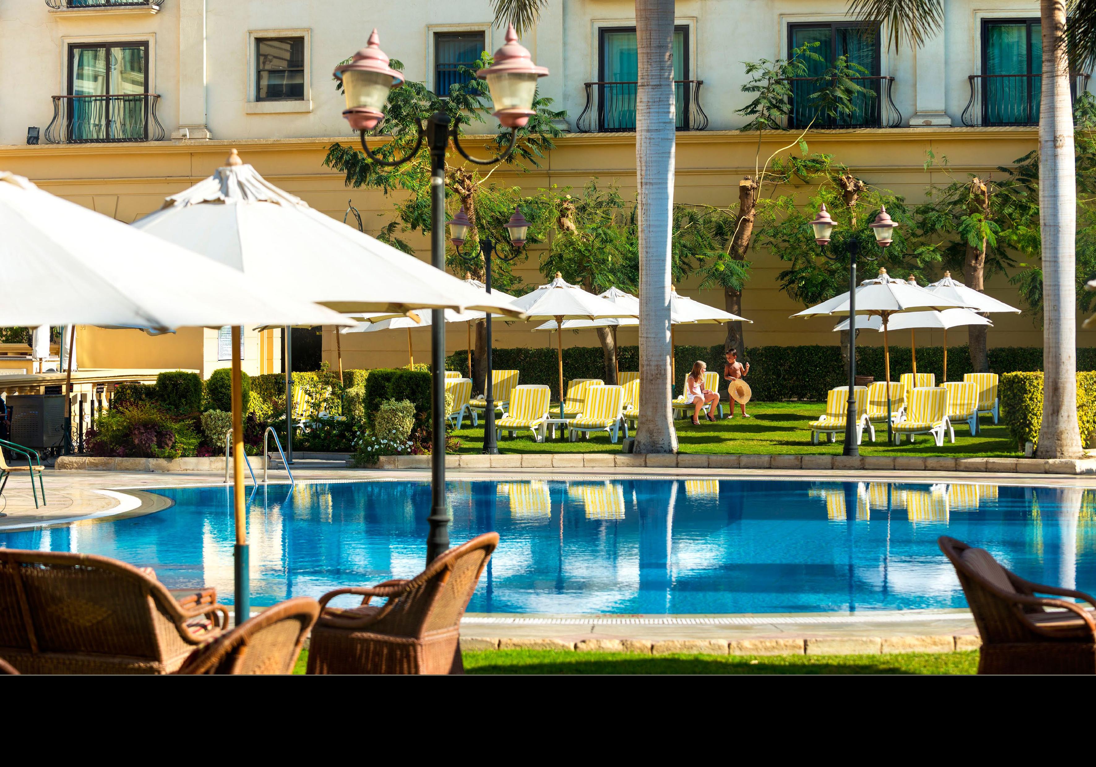 Concorde El Salam Cairo Hotel & Casino Eksteriør bilde The pool at the hotel